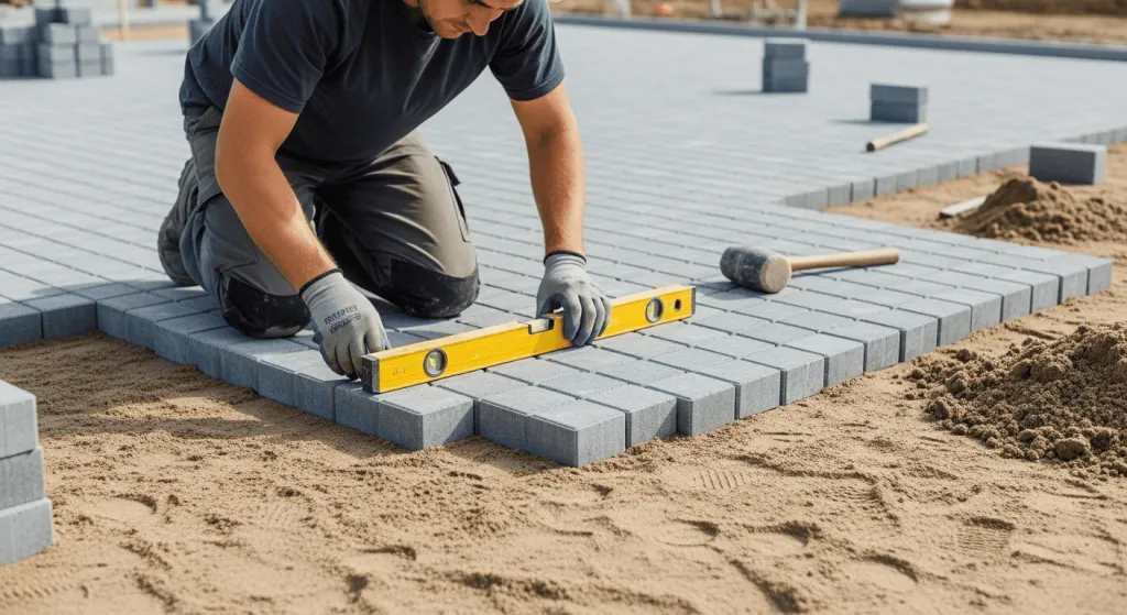 монтаж плитки на песчаное основание