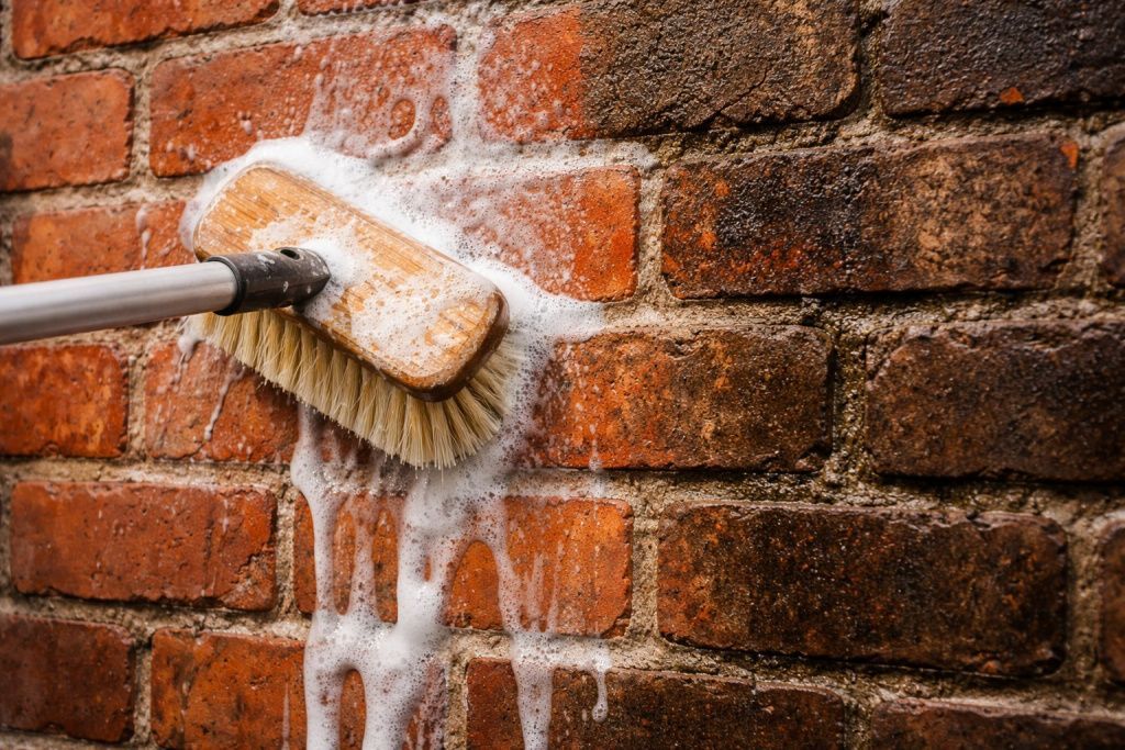 уход за кирпичной кладкой