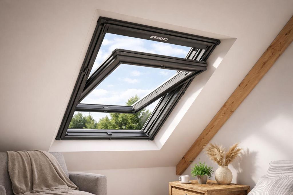 мансардное окно Факро в интерьере