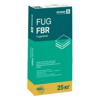 Смесь сухая затирочная для широких швов FUG FBR бежевый (5-30мм) 25 кг, quick-mix 72058