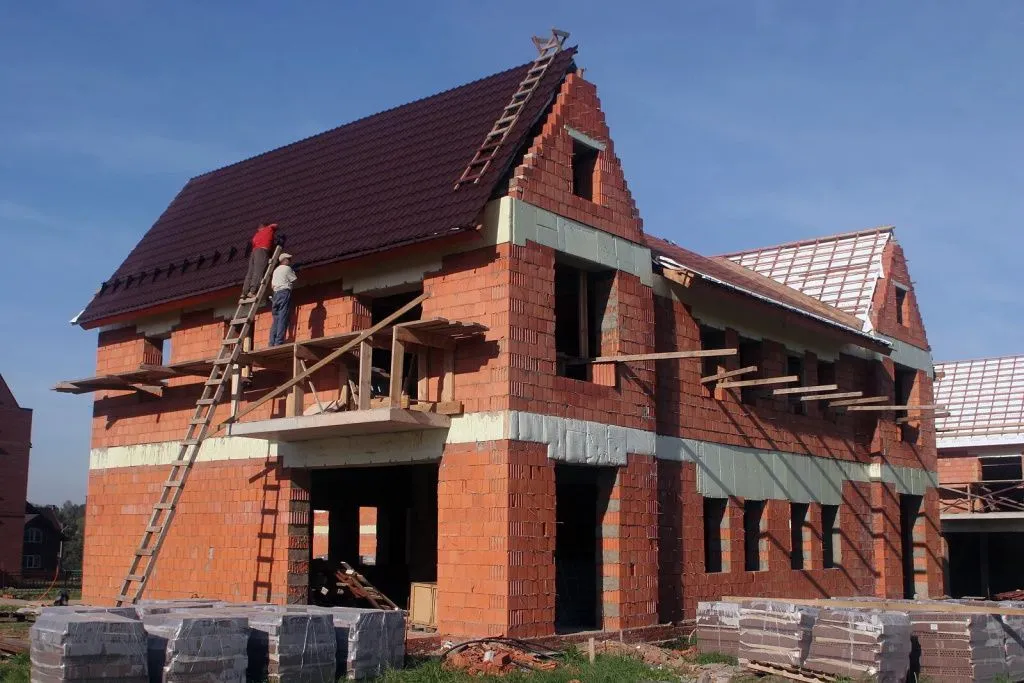 Каркас дома из керамического блока